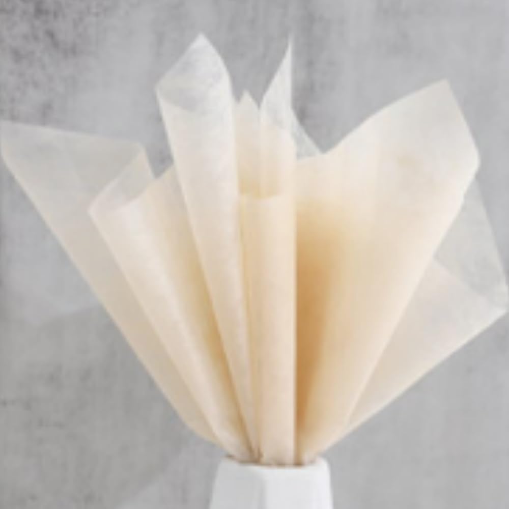 40 Hojas de Papel floral de Tela no Tejida de Algodón de versión Korea, impermeable, plegable y extraíble, suministros De Tienda de Flores, Papel de embalaje de Rego (color Piel Claro)