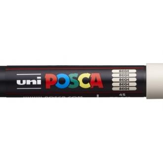 Posca pc-1m marcador de pintura - punta de poliester conica 0.7mm - tinta base al agua - resistente a la luz - color beige (6 uds)