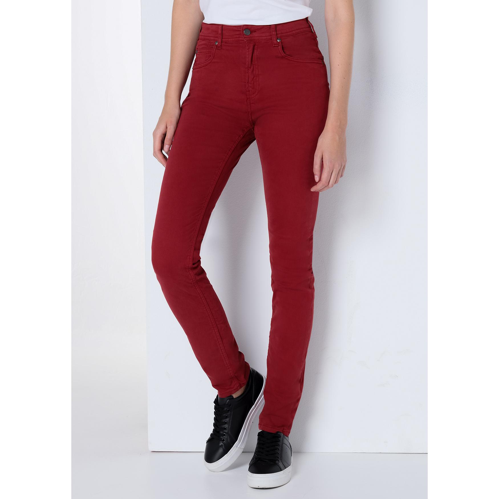 CIMARRON - NOUFLORE HELOISE - Pantalon color - Slim - Tiro medio- Tallaje en Pulgadas