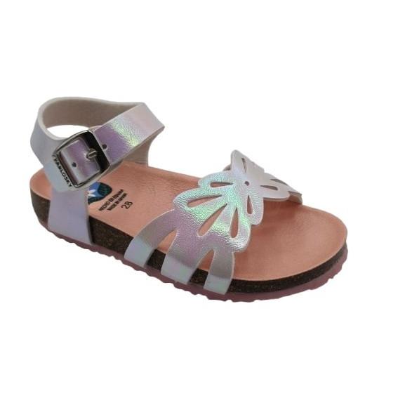 Pablosky - Sandalias de piel para niñas modelo 439302 en color iris, cómodas y resistentes para uso diario en verano, ideal para niñas pequeñas