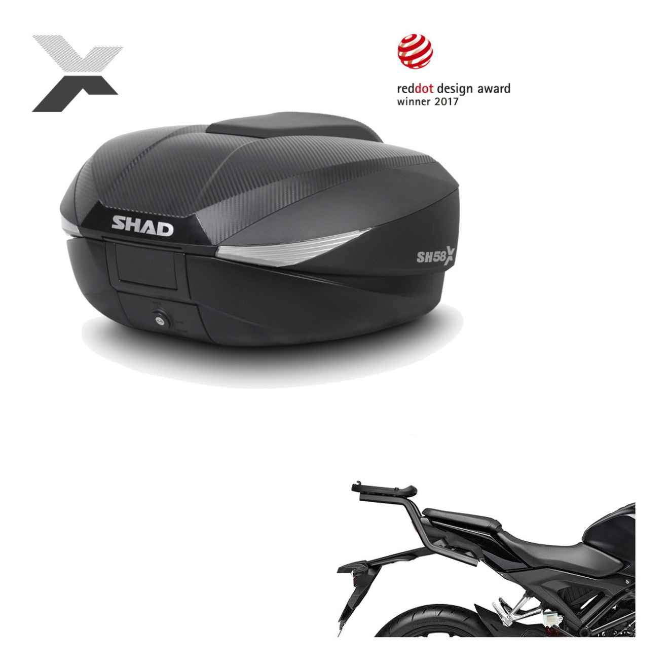 Baul Trasero + Herraje Montaje Sh58x KIT-182555