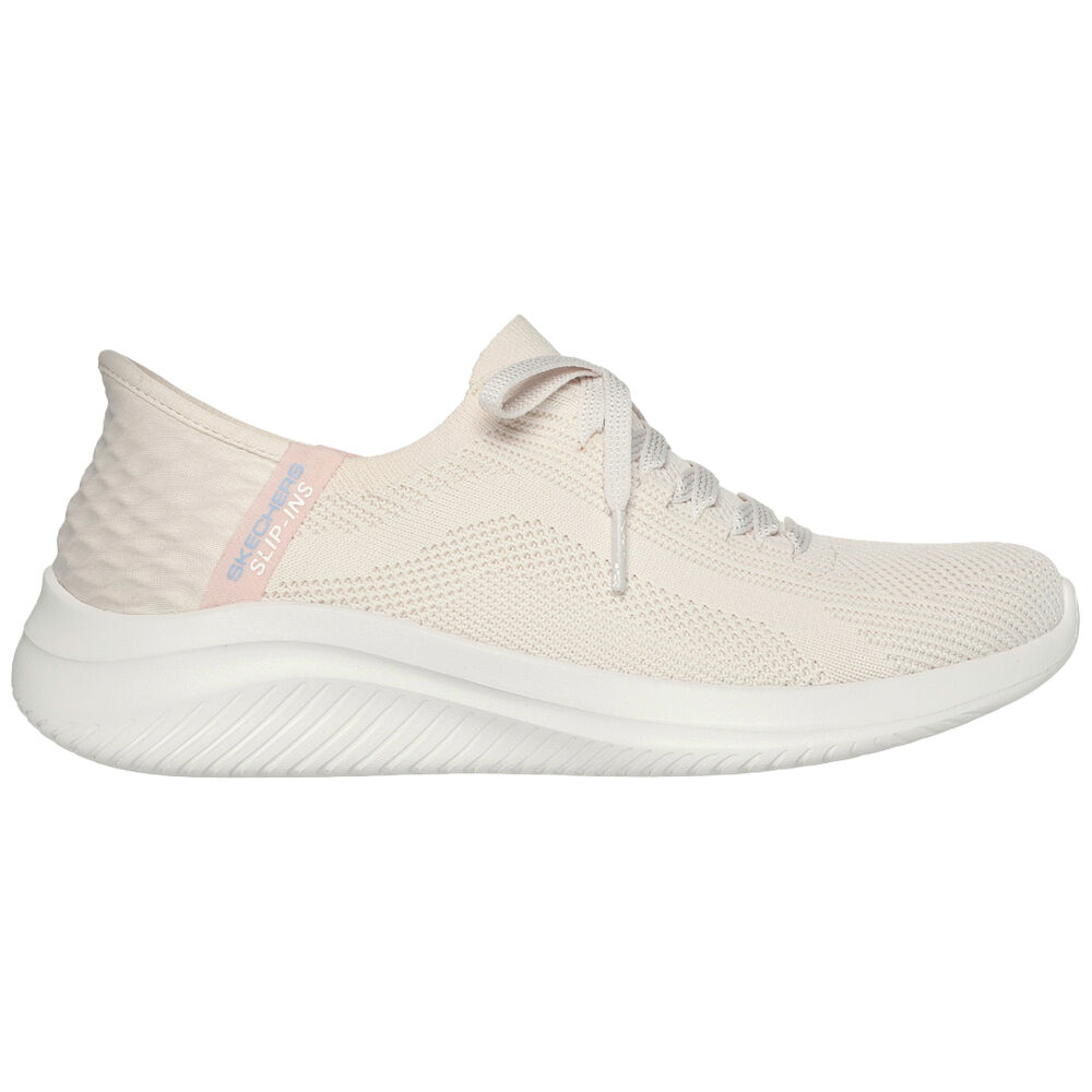 Zapatillas Beige Skechers Slip-ins: Ultra Flex 3.0 Brilliant Natural con Plantilla de Amortiguación
