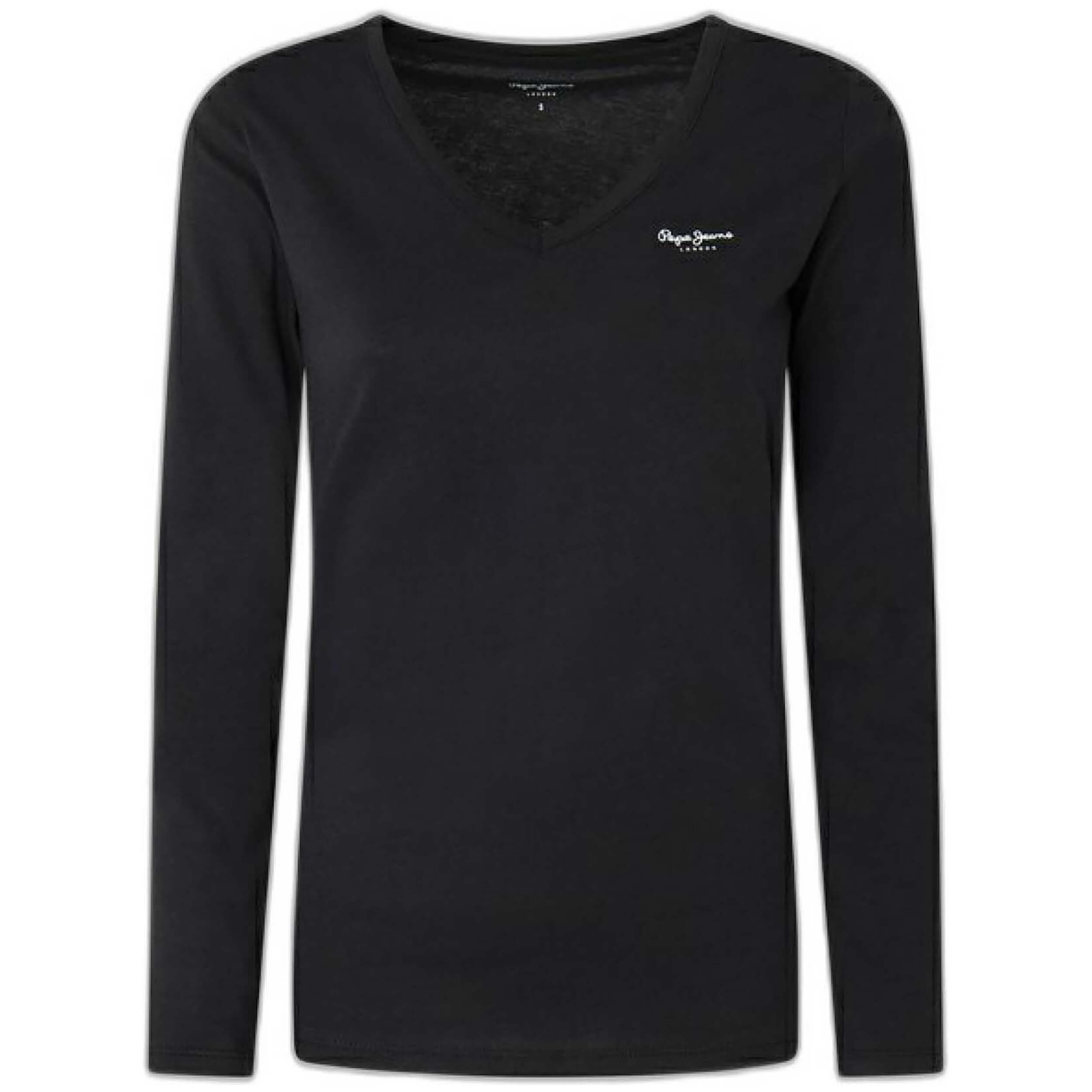 Camisetas De Manga Larga Pepe Jeans para Mujer en color Negro