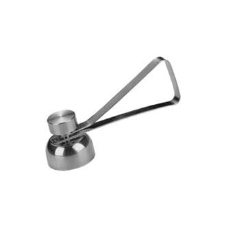 CA Abridor de huevos Sollbry, cortador de huevos, separador de claras de acero inoxidable, utensilio de cocina sencillo para huevos duros (plateado)