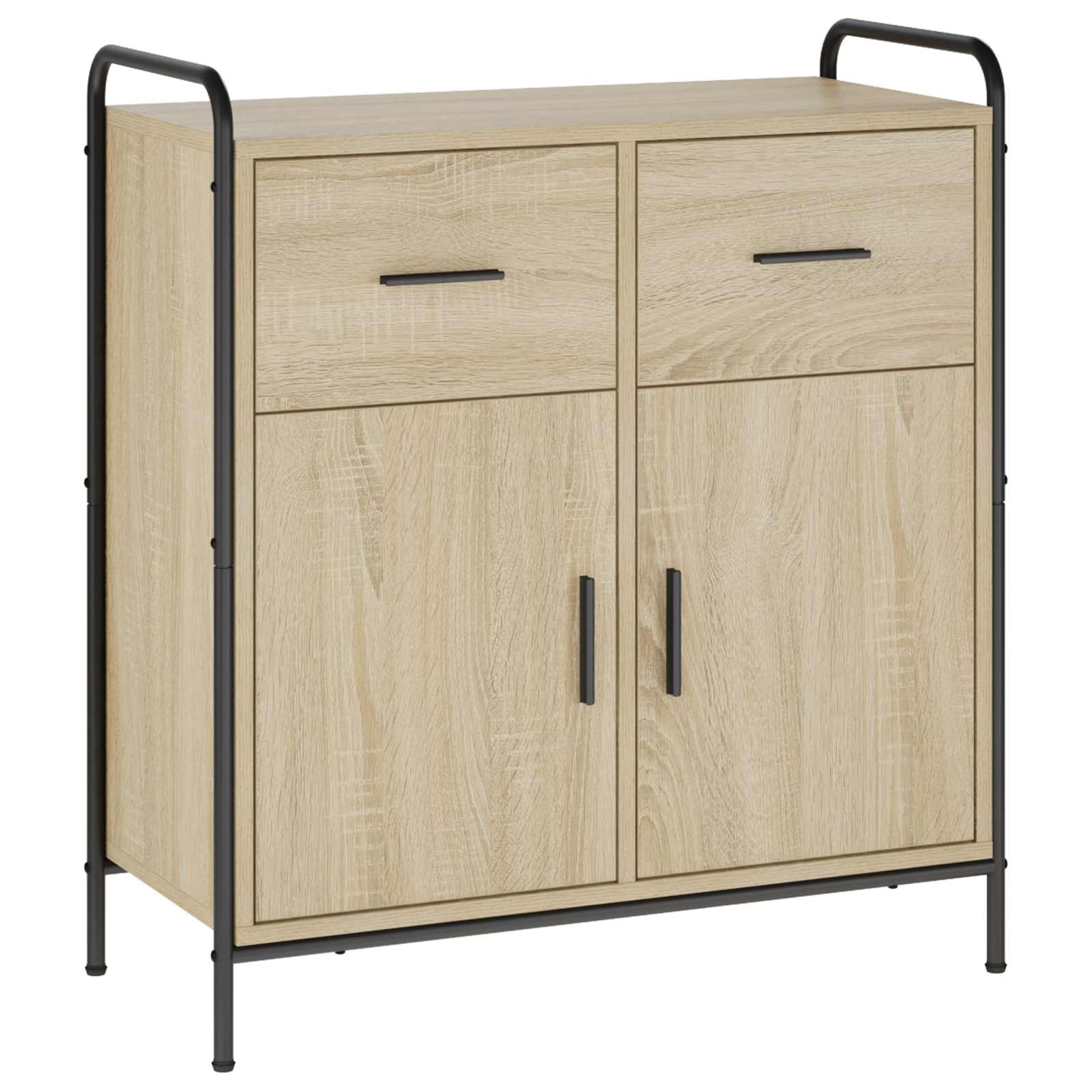 vidaXL Aparador 73 x 33 x 81 cm Madera de ingeniería Multicolor