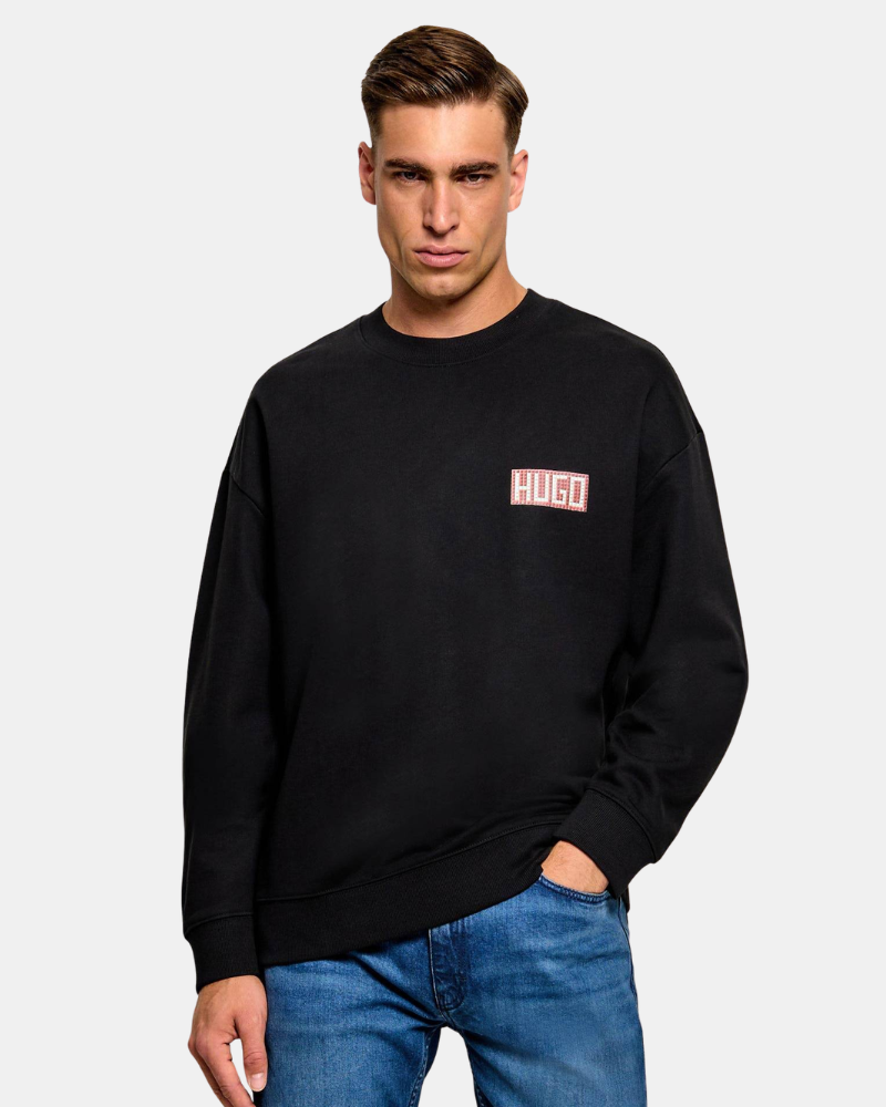 HUGO 50566074 DUREC Sudaderas Manga larga Hombre Negro