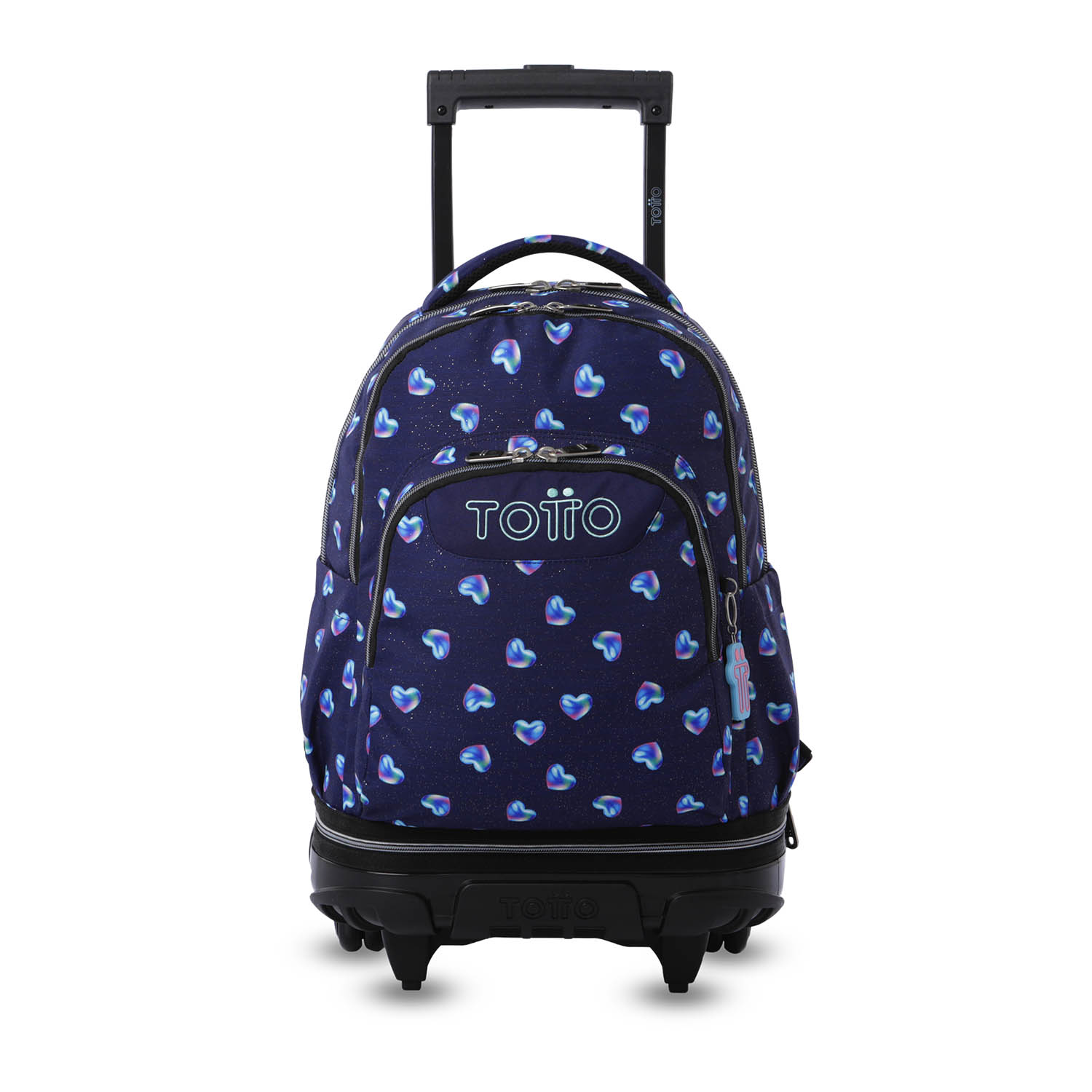 Totto Mochila escolar ruedas Tiza Desmontable Glitter Material: Poliéster 32 x 45.5 x 18 cm