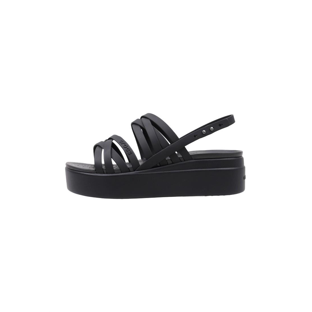 Crocs CROCS BROOKLYN STRAPPY LOWWDGW Sandalia De Plataforma mujer Negro