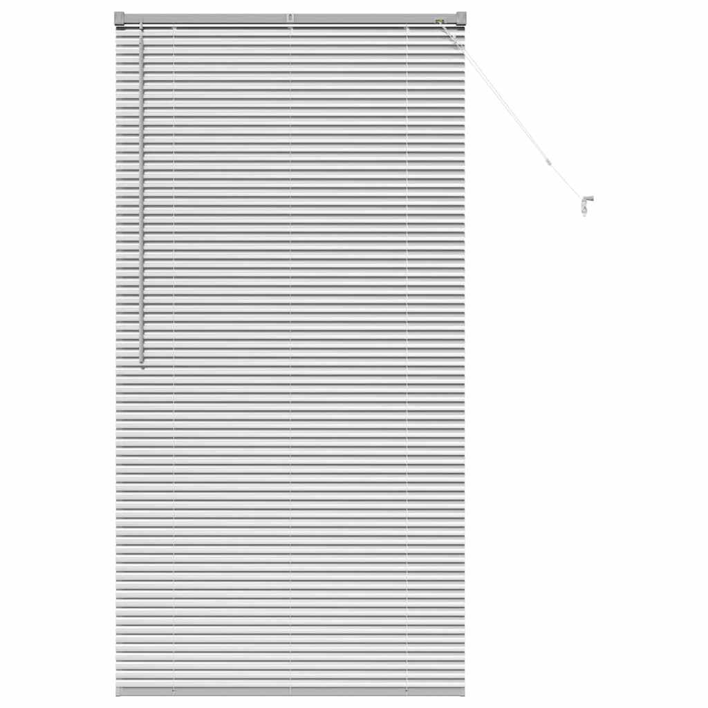 vidaXL Persianas venecianas Manual Plateado 175 x 90 cm Aluminio