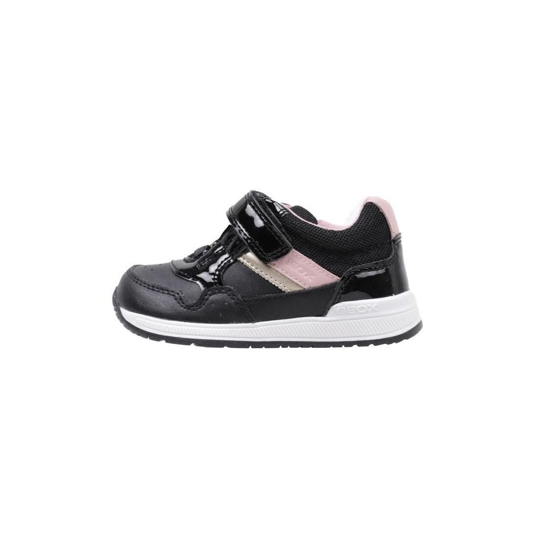 Geox B RISHON GIRL A Negro PRG Autumn/Winter 23 Zapatilla Deportiva Velcro