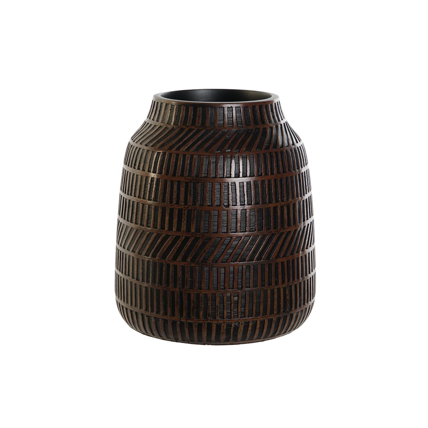 JARRON RESINA 19X19X21 MARRON LD209398 - EL MEJOR COMPLEMENTO PARA TU HOGAR FIJALO