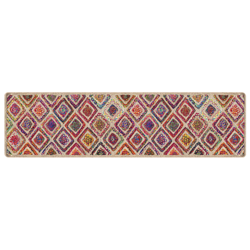 vidaXL Alfombra lavable 80x300 cm Multicolor