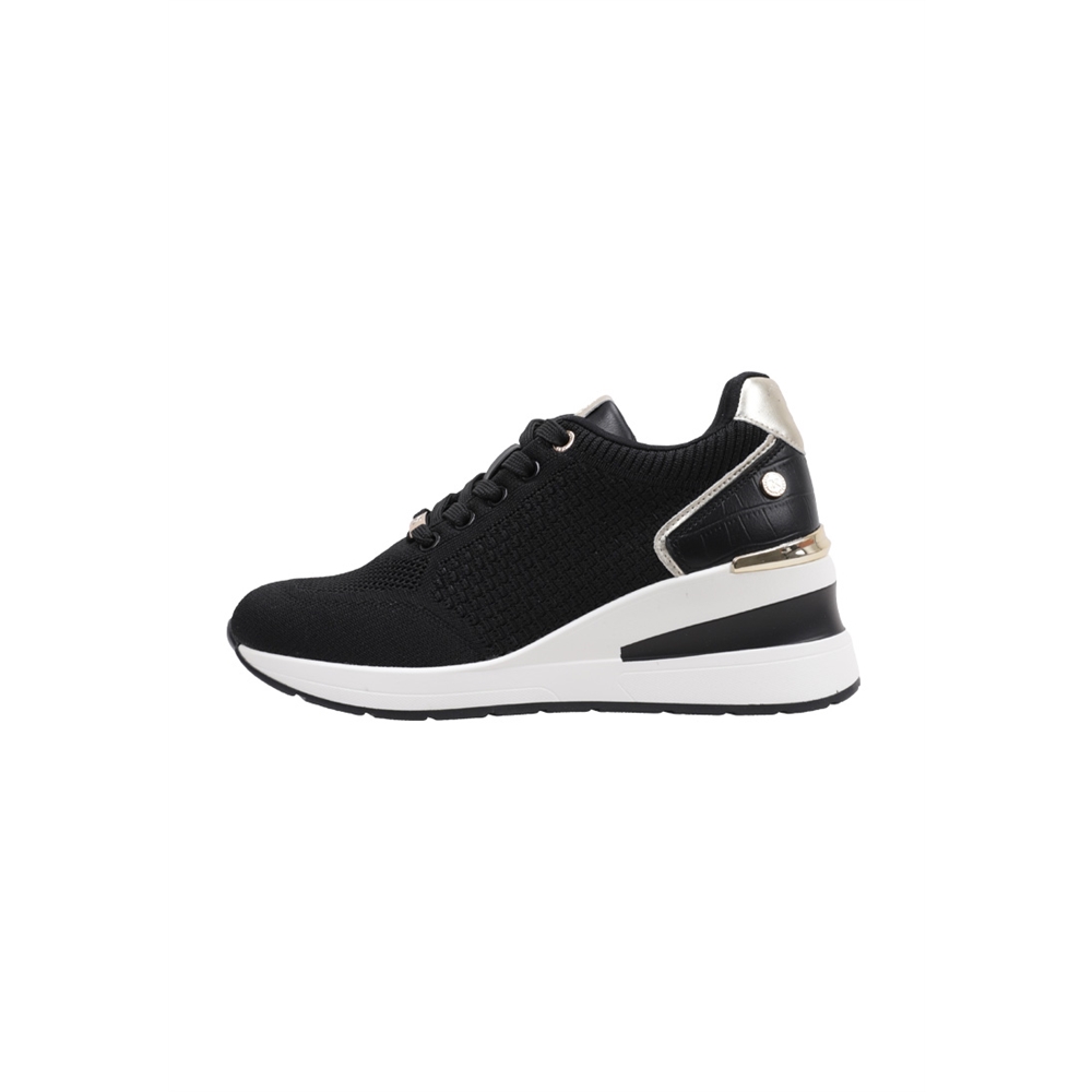 Xti 14372102 Deportivas Con Cuña Mujer Negro