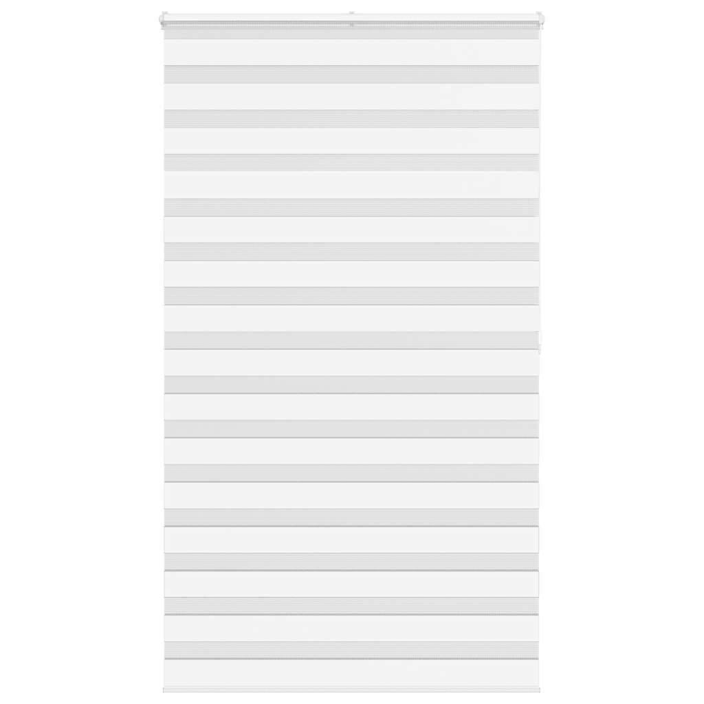 vidaXL Estor cebra blanco 120x200 cm tejido ancho 115,9 cm poliéster