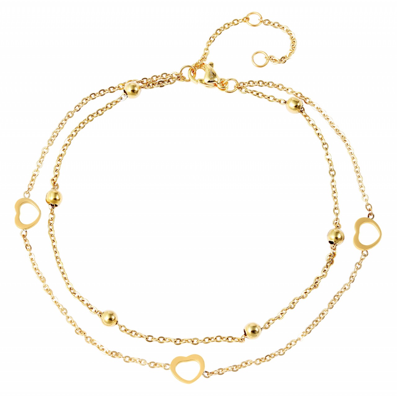 Akzent® Pulsera de Pé Dourada em Aço Inoxidável - 0047