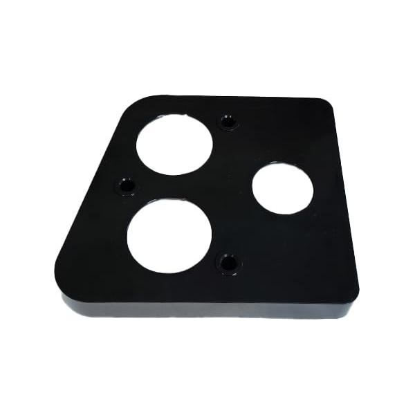 3RG INDUSTRIAL Base piloto trasero derecha negra, OEM 2 CV