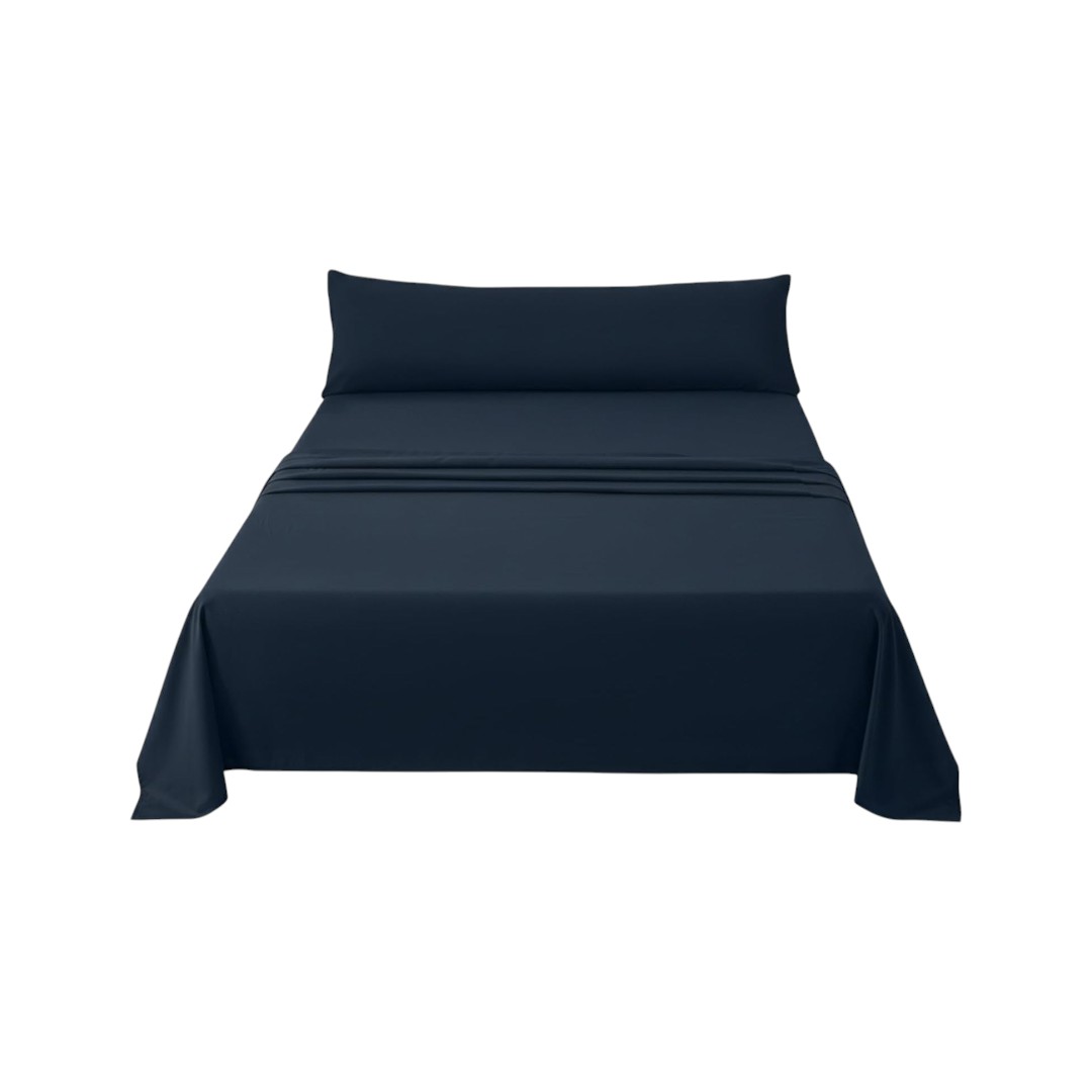 Juego de Sábanas para Cama 90/105/135/150/180cm Lisa, 3 Piezas, Sábana Bajera, Sábana Encimera y 1 Funda de Almohada, Suave y Fresca, Fácil de Lavar