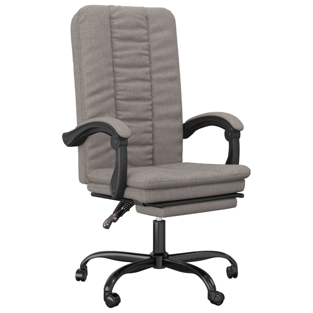 vidaXL Silla de Oficina Reclinable Sillón Asiento de Ordenador Trabajo Tela