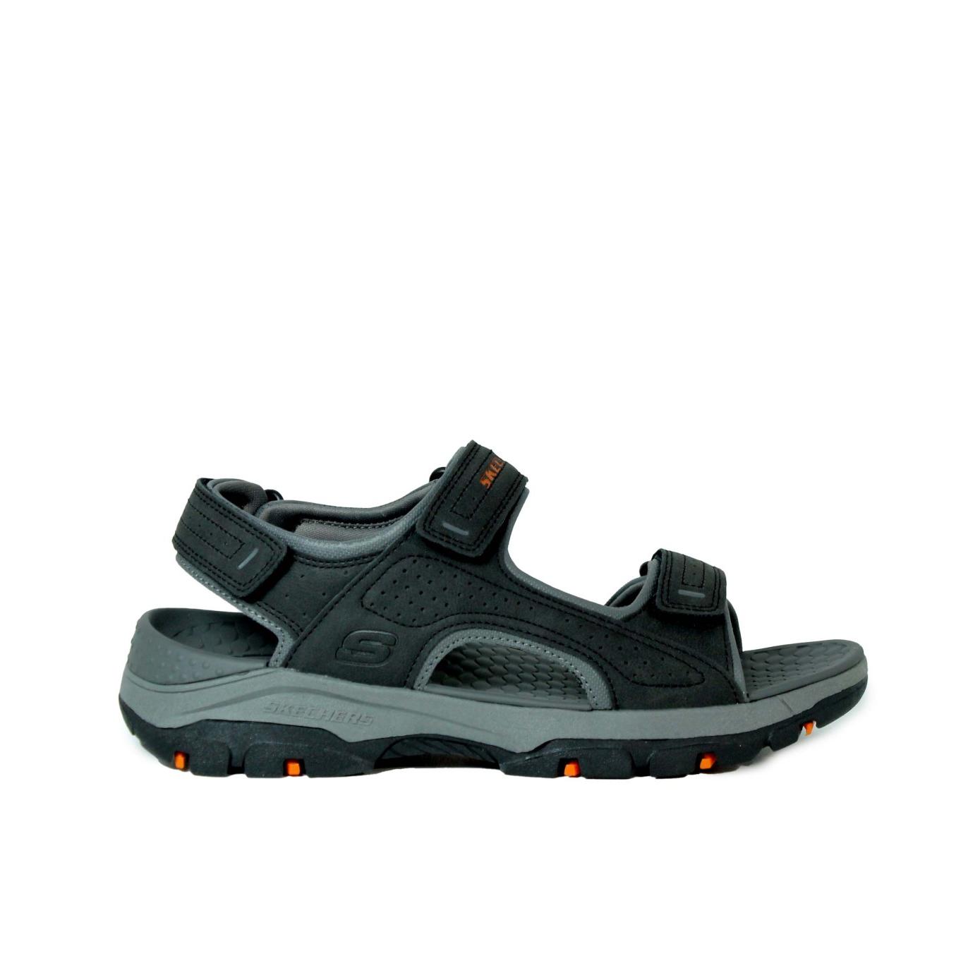 SANDALIA CÓMODA, DEPORTIVA Y VERSÁTIL RELAXED FIT: TRESMEN - GARO 204105 SKECHERS NEGRO