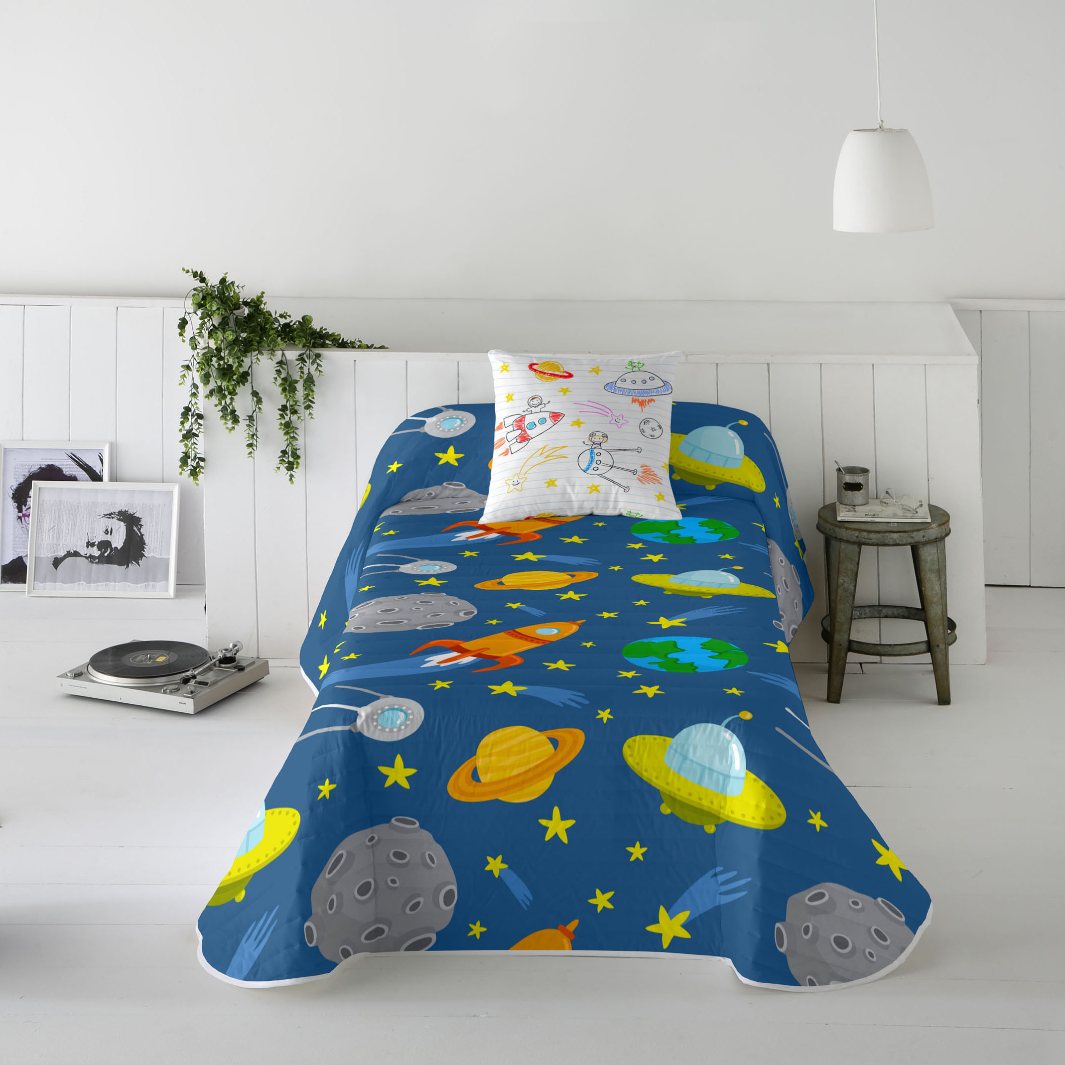 COOL KIDS - Colcha Bouti Infantil Reversible - 100% Algodón - Extra Suave - 10 Modelos Disponibles - Cama 90/105 cm - Fabricado en España