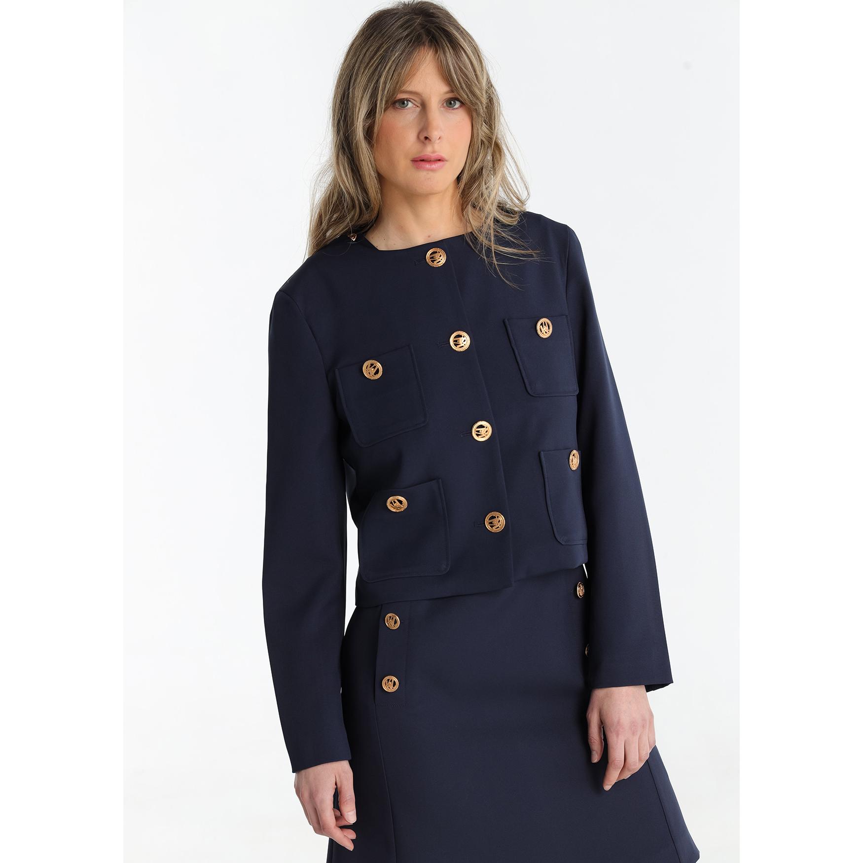 Victorio & Lucchino - Cazadora Chanelera Navy Blue