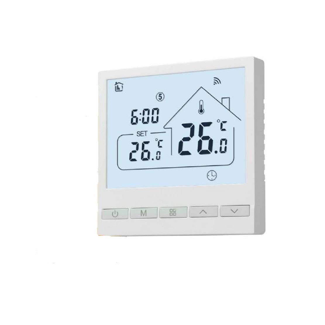 Termostato de calefacción Beok Controls, termostato de habitación programable termostato de Pared Digital para calefacción de Agua calefacción por Suelo Radiante 3A ( No wifi )