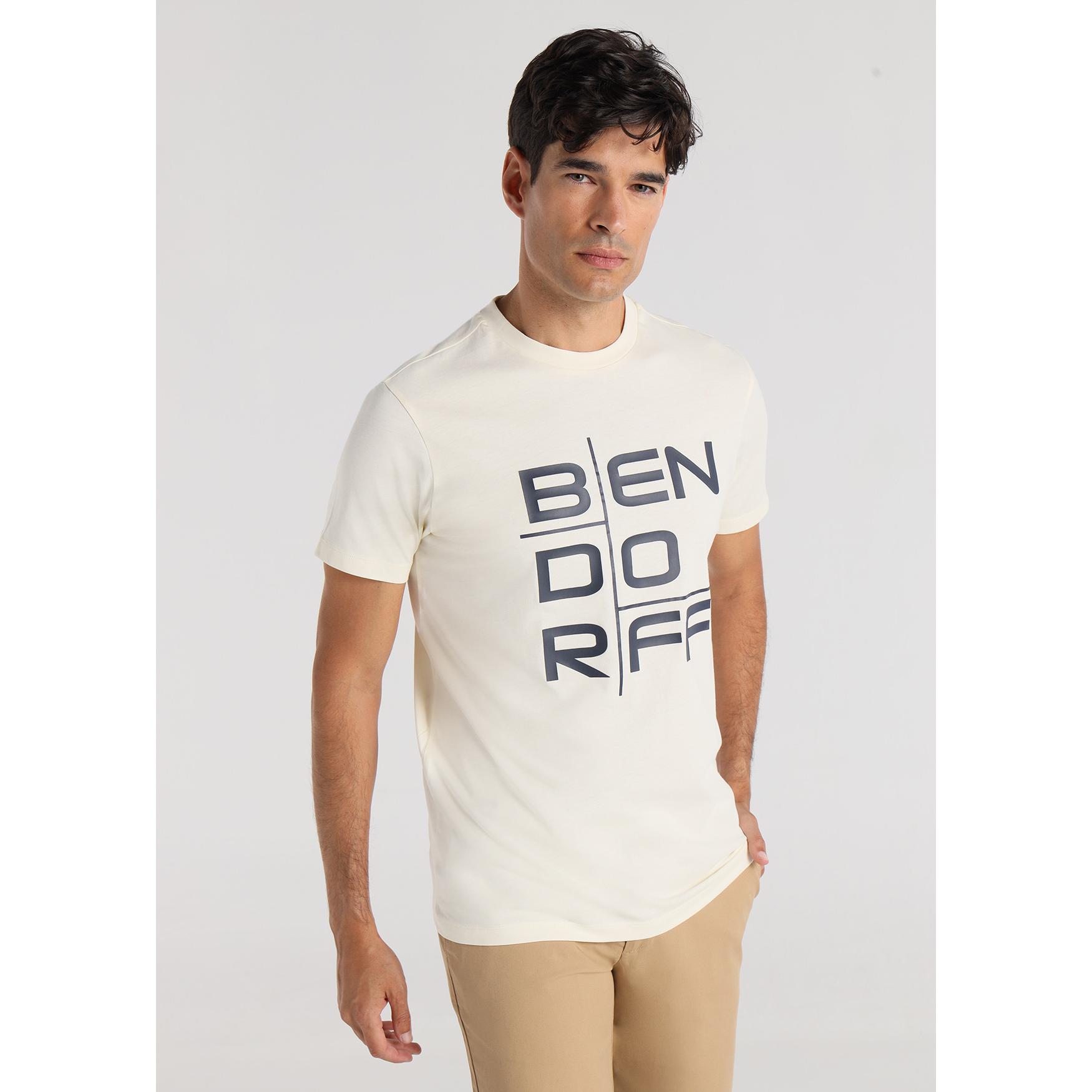 BENDORFF - Camiseta Print Priority Beige