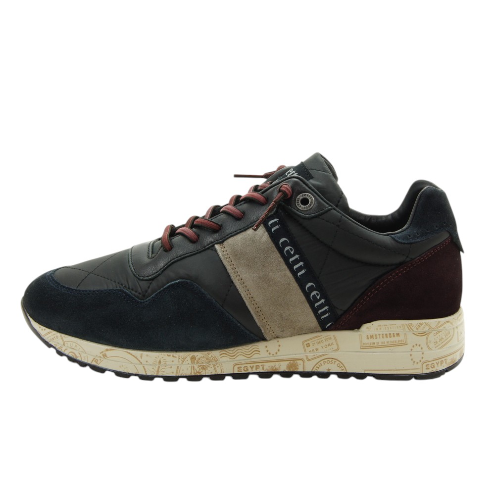Cetti mod. 1370 zapato casual para hombre en nilon, cordón elástico