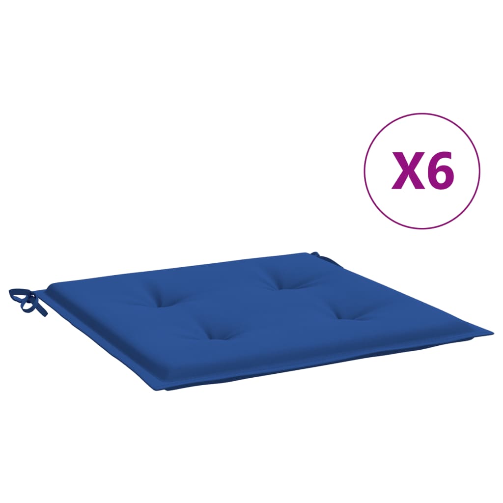 Vidaxl Pack 6 Cojines para Silla de Jardín 50x50x3 Cm Antracita, Crema, Beige