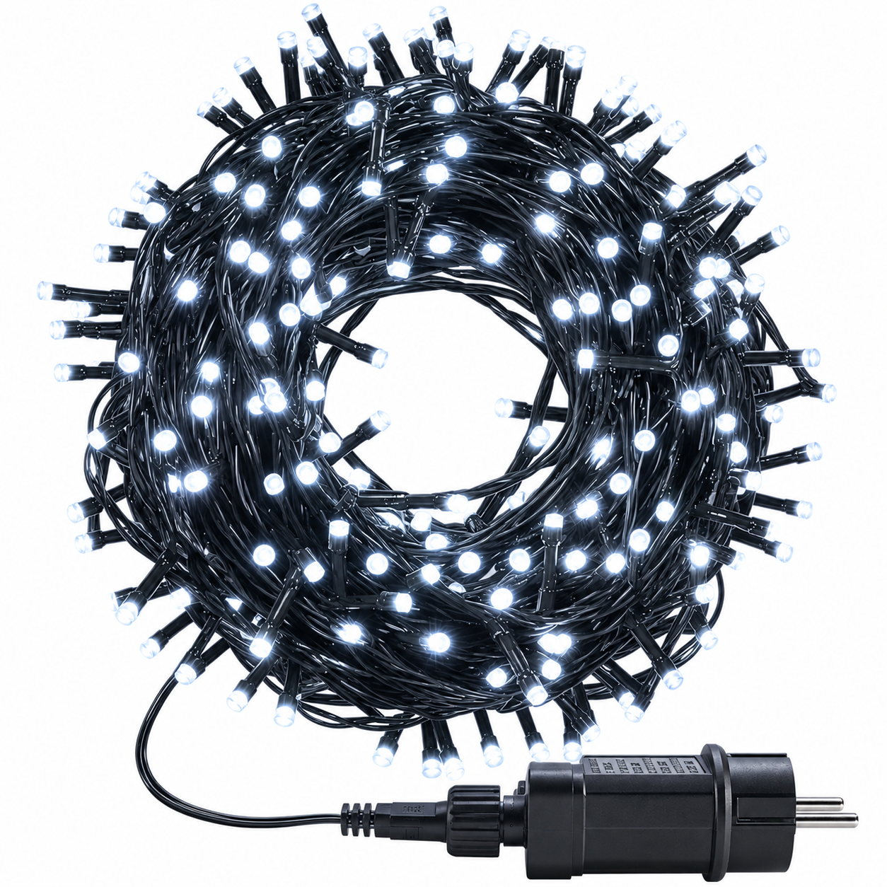 Guirnalda de Luces LED Cable Verde para Navidad - 8 funciones; Ideal para decorar árboles de Navidad tanto en interiores como exteriores - Kmt Style