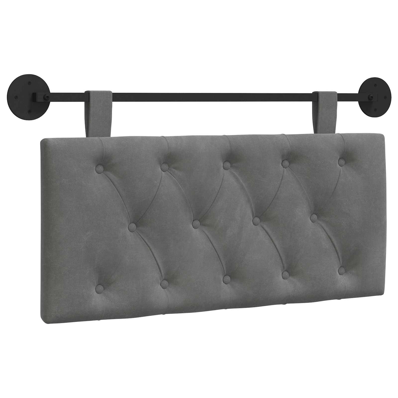vidaXL Cabecero colgante Terciopelo 100 x 55 x 7 cm Multicolor