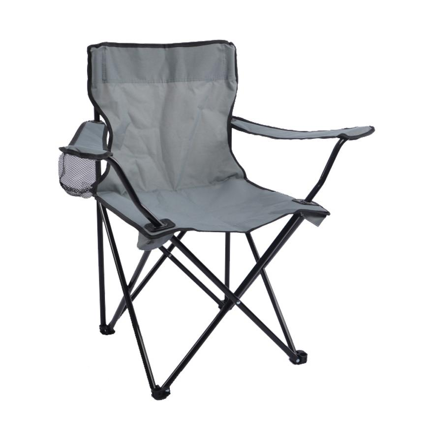 Silla Plegable de Camping de Acero con funda incluida, 50x50x80cm, Silla de Acampada Plegable, Ideal para Camping o Pesca, Estructura de Acero Resistente y Asiento de Lona Impermeable