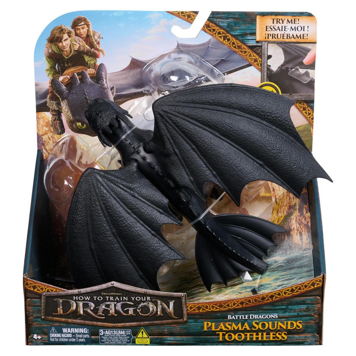 Spin Master – Figura Dragón Toothless Electrónico de Lujo Cómo entrenar a tu dragón Spin Master.