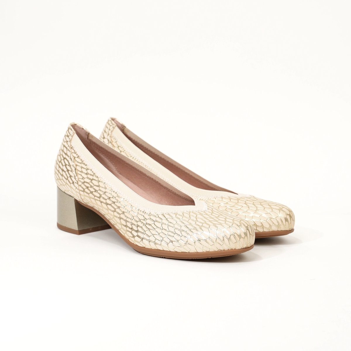 Tacones Pitillos en color Metal