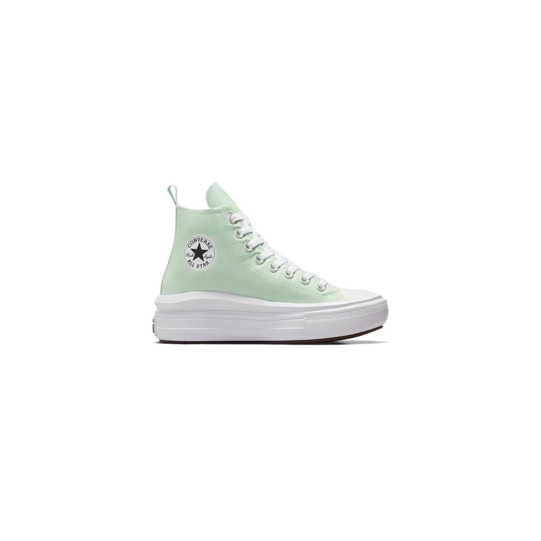 Zapatilla Niñ@ Converse Move Hi Plataform Verde