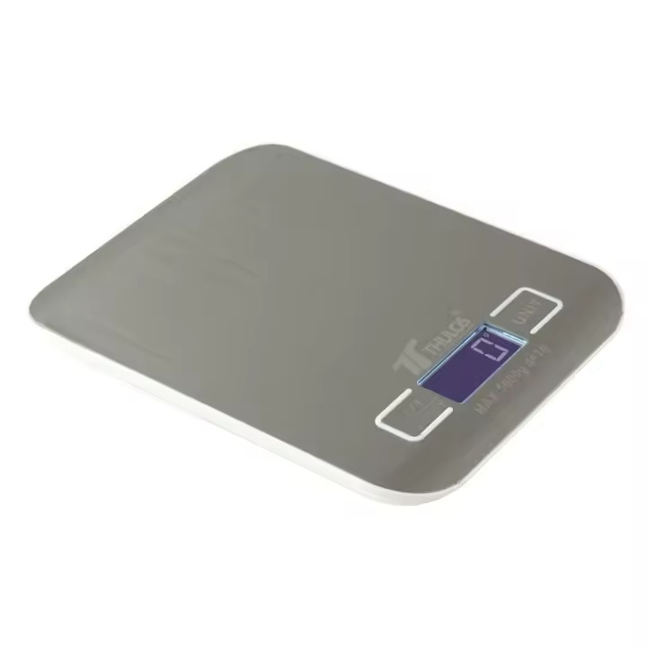 Báscula de Cocina Digital THULOS – Capacidad 5kg – Precisión 1g – Función TARA – Medición de Agua y Leche – Varios Colores – Pila CR2032 Incluida