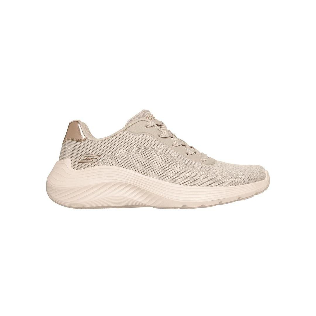 Zapatilla Mujer Skechers Bobs Waves Beige