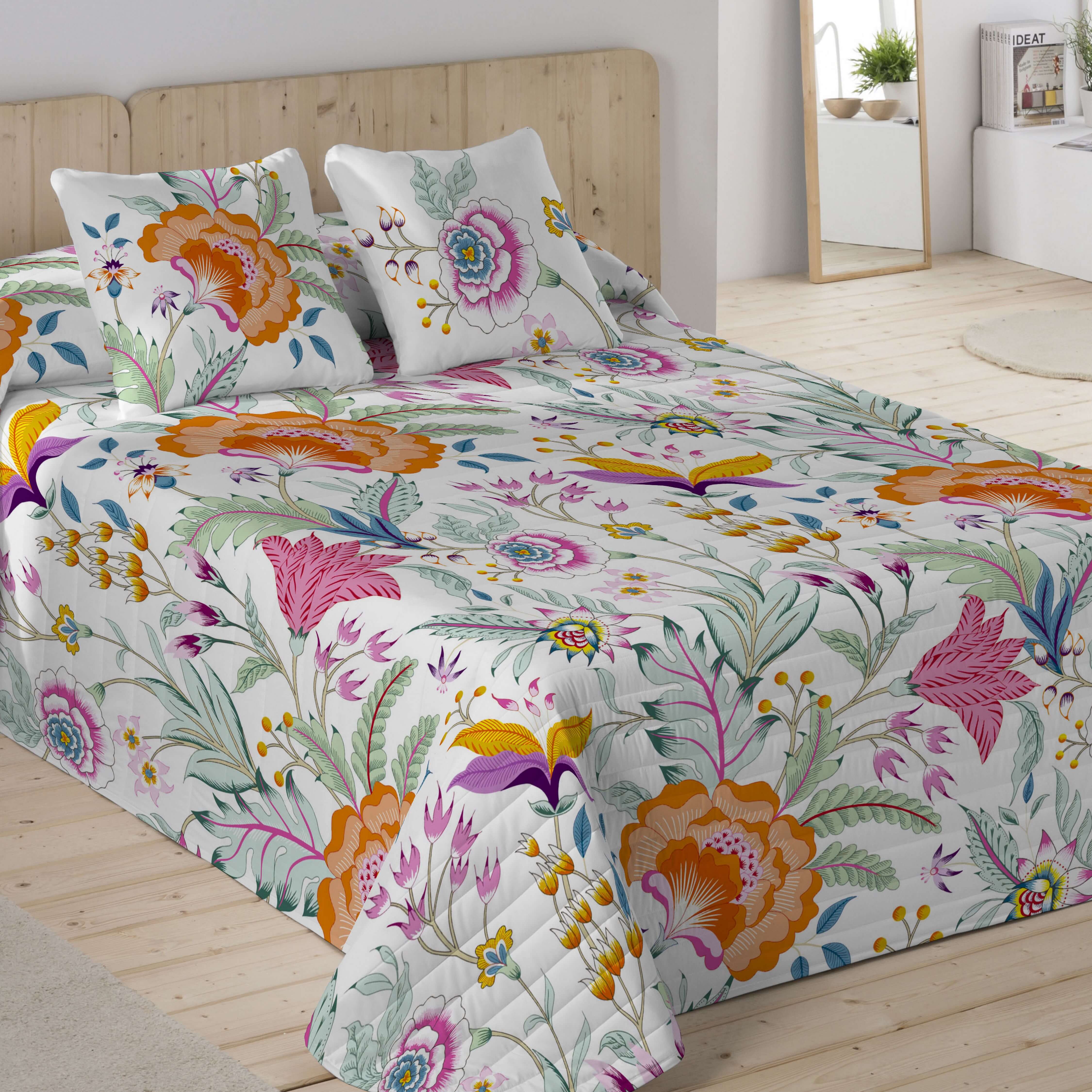ICEHOME - Colcha Bouti Estampada 100% Algodón 144 Hilos - Relleno 70 gramos - Colcha Ligera para Cama 90/135/150/180 - Fabricado en España