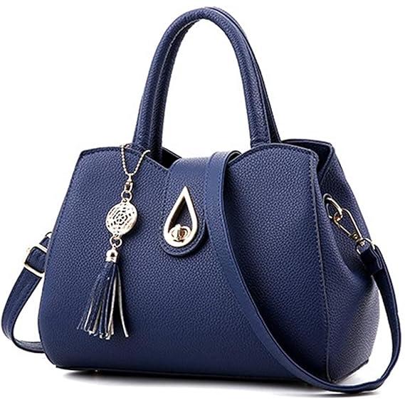 Bolso de cuero sintético para mujer, con asa superior, cartera de dama, elegante, para trabajo, ataché, bolsa de mano