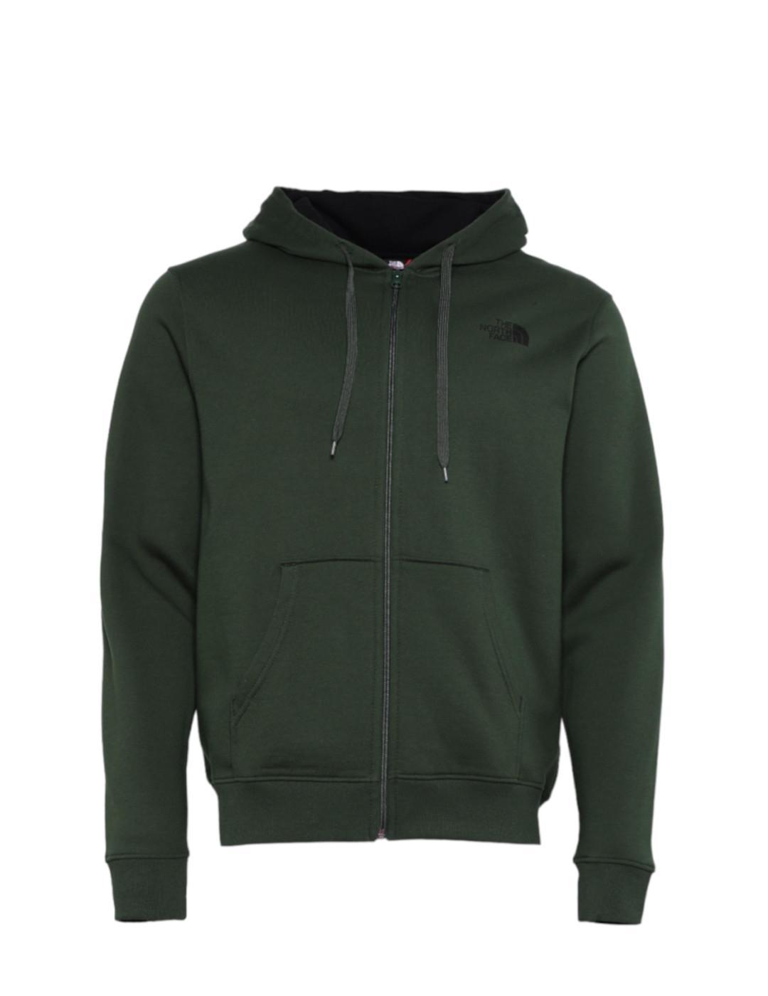 Sudadera The North Face Open Gate Gris con Capucha y Cremallera Integral