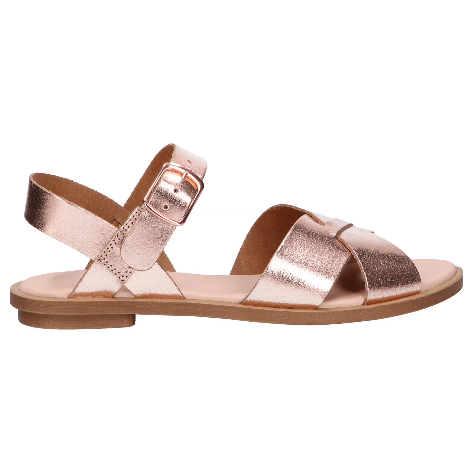 Clarks women's sandals 26148019   Willow gild rose gold