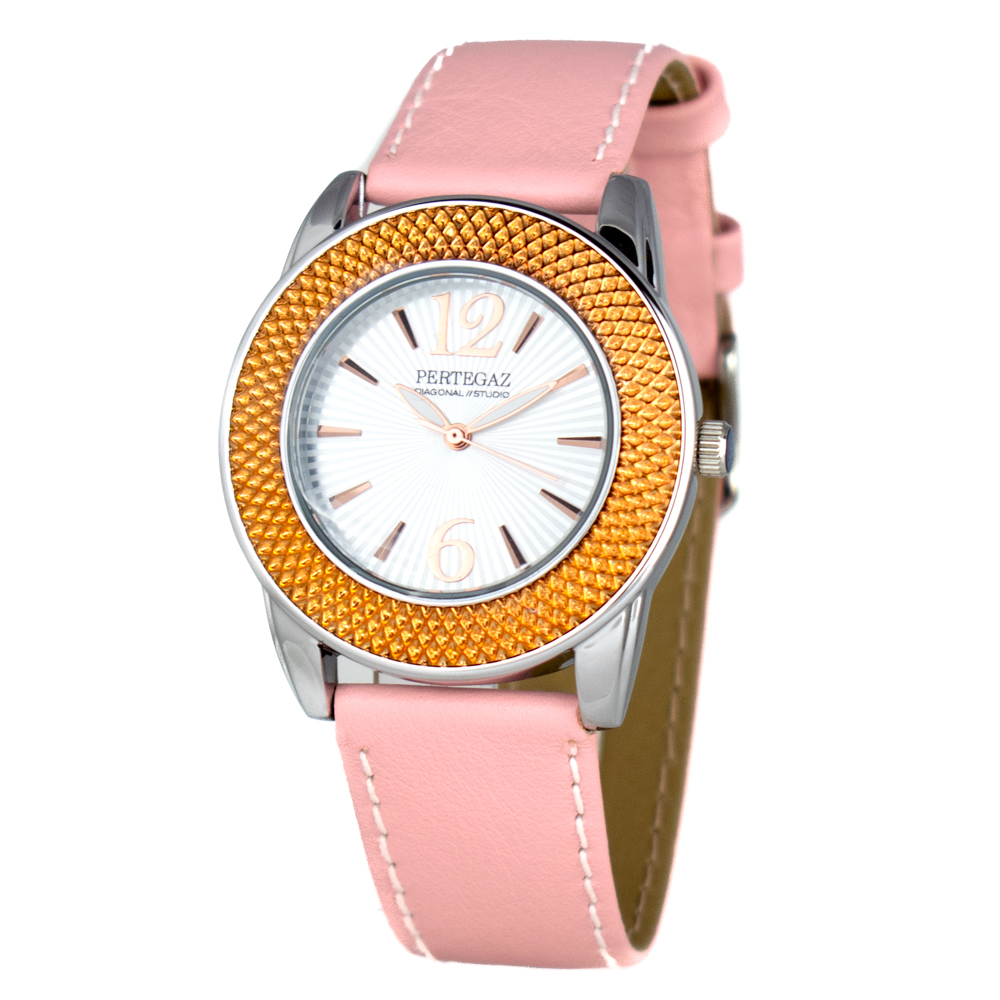 Pertegaz Reloj Mujer Analogico Cuarzo con Correa de Piel PDS-046-R