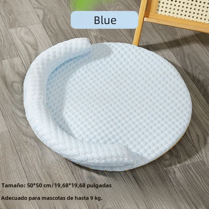TK Colchoneta de frijol de hielo para gato, colchón frío con refrigeración, resistente a mordeduras y arañazos, cama para mascotas, adecuado para perros de tamaño mediano, Verano