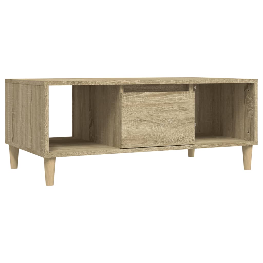 Vidaxl Mesa de Centro Madera Contrachapada 90x50x36,5 Cm Blanco