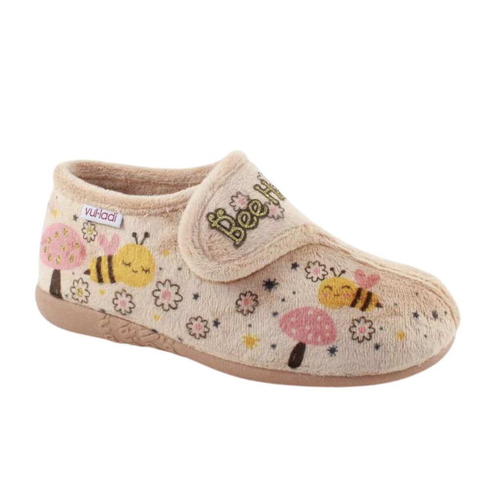 Zapatillas De Casa marca Vul Ladi modelo 4210-140 para niña en color camel