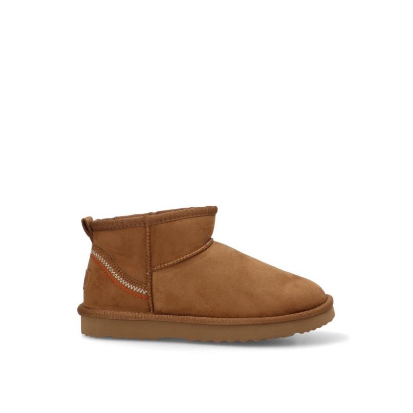 Botin Ugg Mustang - Mujer - Suela Plana - Modelo 59732 - Color Cuero