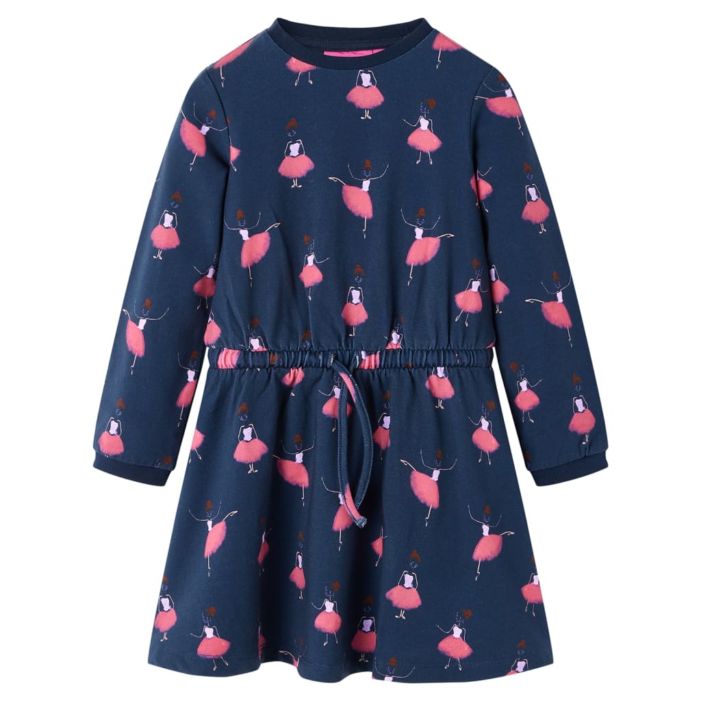 Vestido infantil azul marino 116 en tamaño 116 (5-6 años)/92 (1,5 - 2 años)/140 (9-10 años) y más