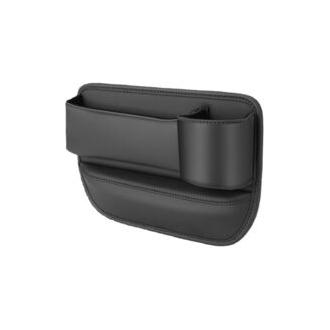 CA Organizador lateral para asiento de coche (1 unidad), compartimento para el hueco del asiento, bolsillo con portavasos, organizador para asiento delantero