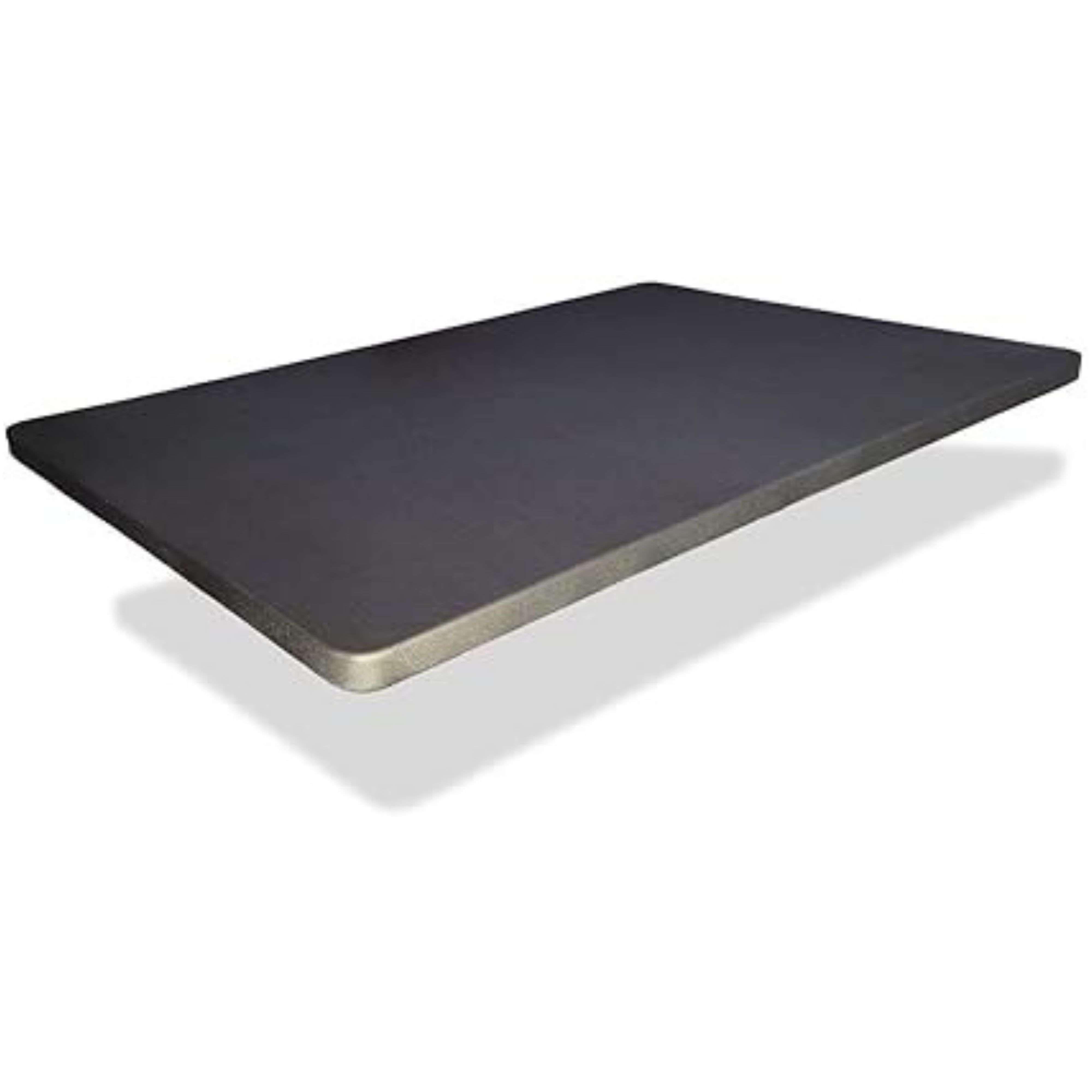 Miroytengo Base Tapizada Gris Marengo 5 Refuerzos Transversales, Tubo 40x30 mm, Tejido 3D Transpirable, 6cm Grosor (105x190, Sin Patas)