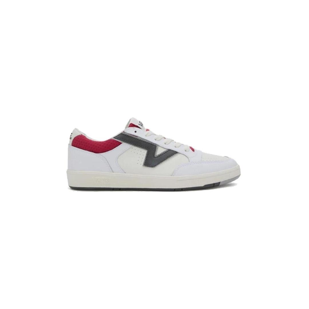 Zapatilla Hombre Vans Lowland Blanca Rojo